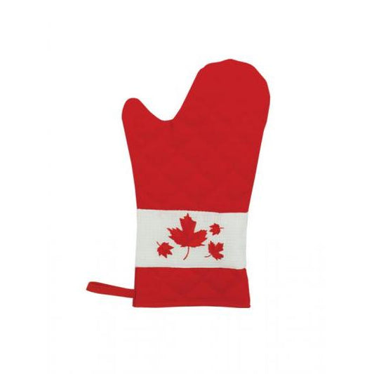 Oven Mitt Embroidered Maple Leaf