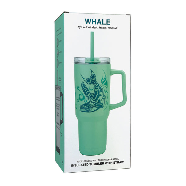 Whale 40oz Insulated Tumbler by Paul Windsor