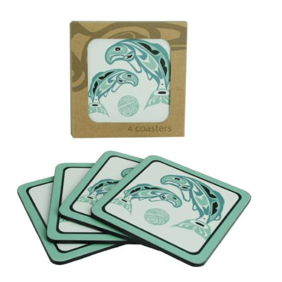 Laminate Coasters – Set of 4 (Salmon, Anthony Joseph)