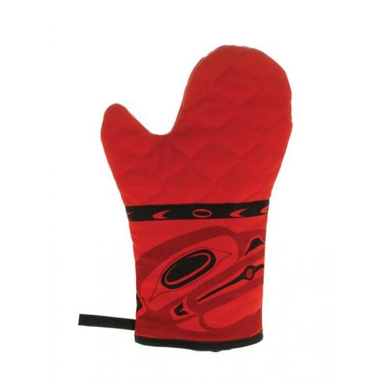 Jim Charlie Raven Oven Mitt Red