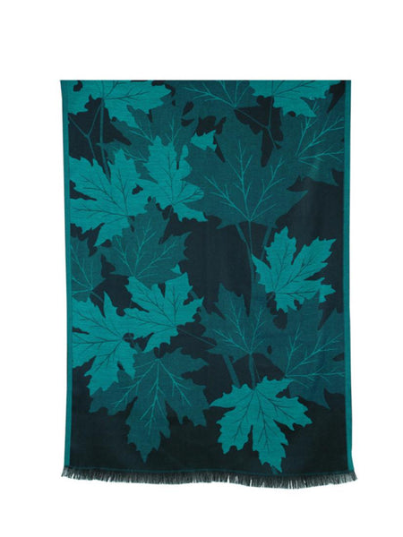 Maple Leaves Poly Jacquard Scarf