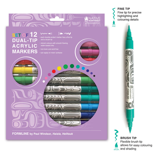 Acrylic Felt Markers – Formline by  Paul Windsor