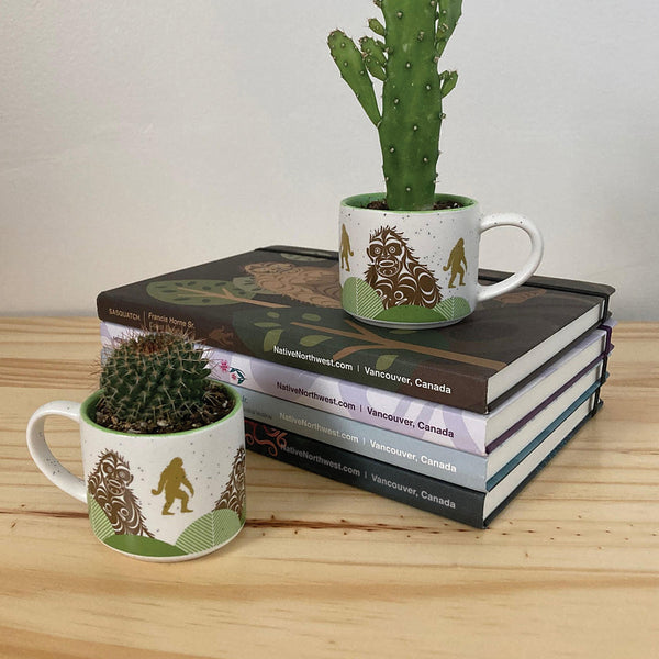 Ceramic Espresso Mugs - Set of 2 (Sasquatch)