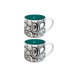 Ceramic Espresso Mugs (Set of 2) – Octopus (Nuu)