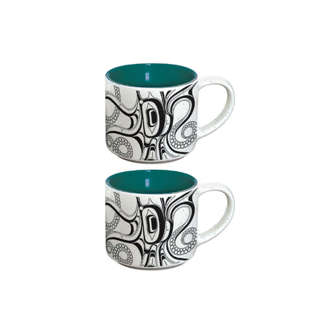 Ceramic Espresso Mugs (Set of 2) – Octopus (Nuu)