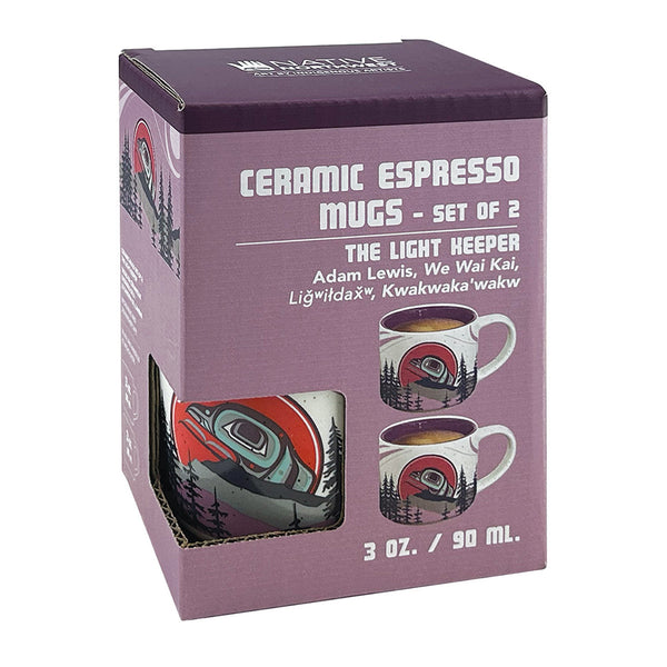 Ceramic Espresso Mugs (Set of 2) - The Light Keeper