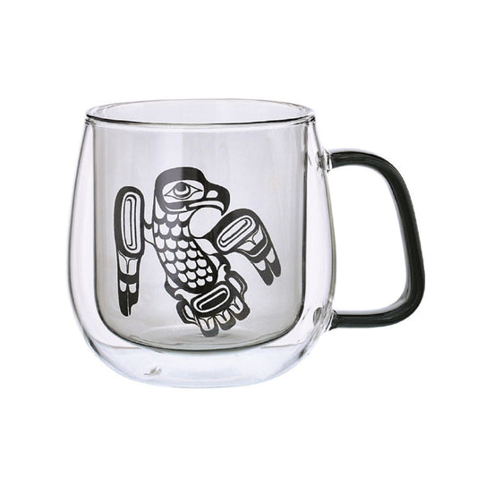 Double Walled Glass Mug – Eagle