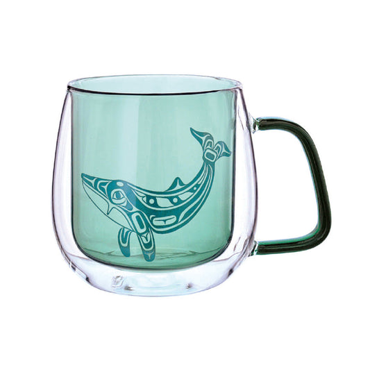 Double Walled Glass Mug – Humpback Whale