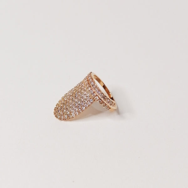 Full Finger Nail Statement Ring