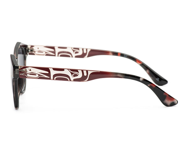 Julia Ladies Sunglasses (Burgundy Tortoise or Brown/Grey Tortoise)