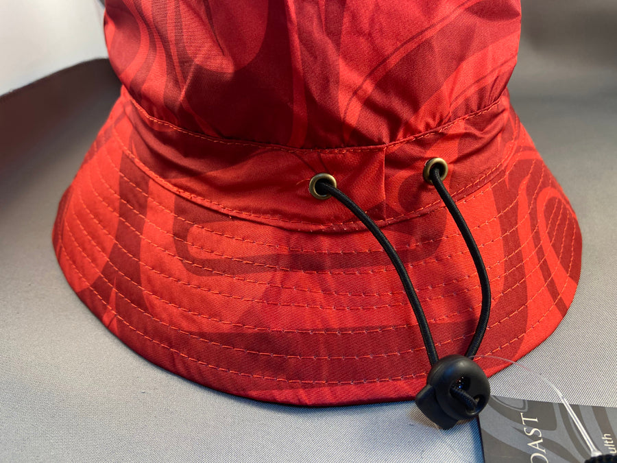 Waterproof Hat with Raven design by Kelly Robinson