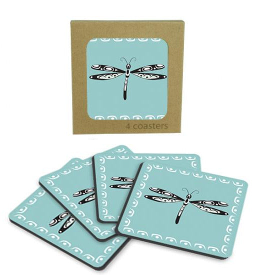 Laminate Coasters Set of 4 (Dragonfly, Connie Dickens)