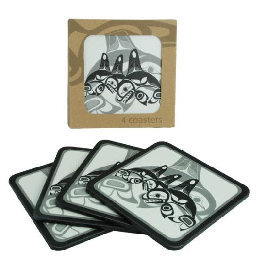 Laminate Coasters – Set of 4 (Whale, Bill Helin)