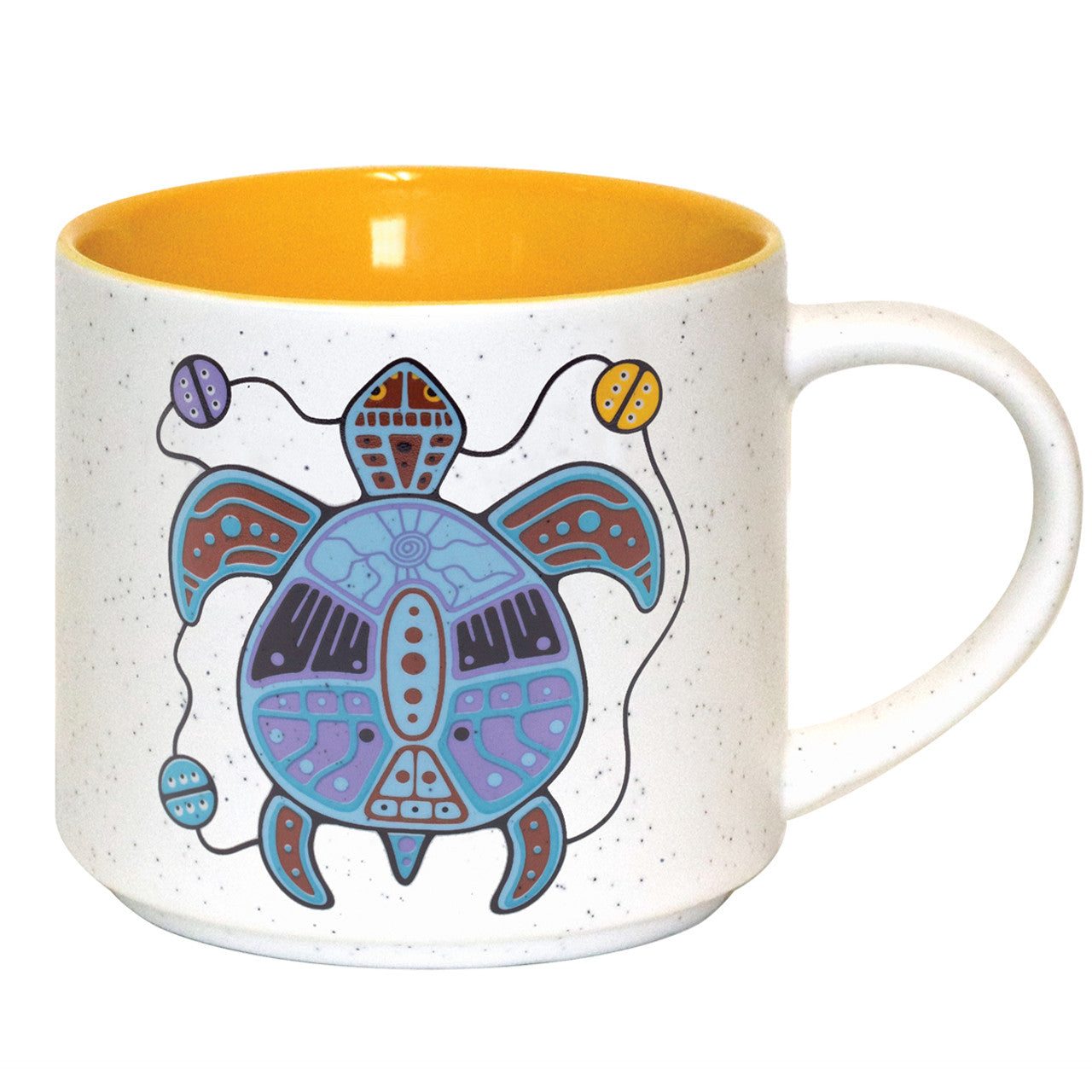 Ceramic Indigenous Art Mug – Turtle