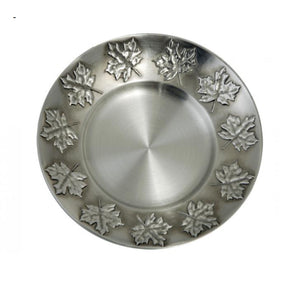 Maple Leaf Pewter Plate – 5.5"