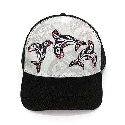 Raven Fin Killer Whale Art Baseball Cap