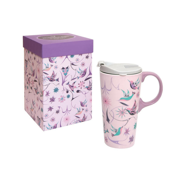 Indigenous Art Travel Mug - Hummingbird