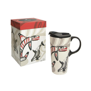 Indigenous Art Travel Mug – Whale