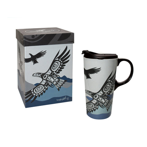 Indigenous Art Travel Mug – Eagle