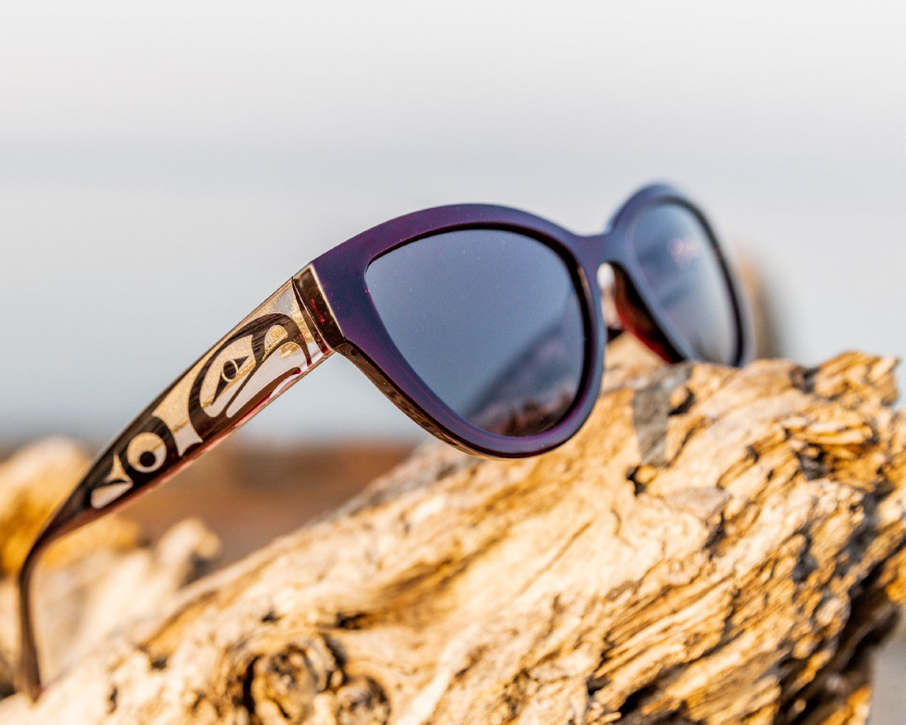 Skye, Cat Eye Sunglass, Eagle (Black / Ruby)