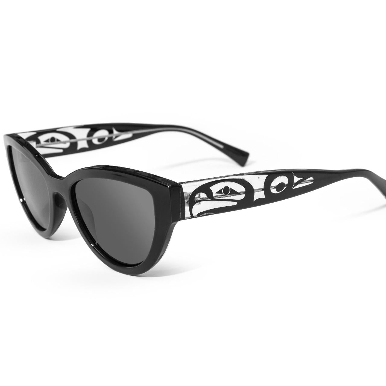Skye, Cat Eye Sunglass, Eagle (Black / Ruby)