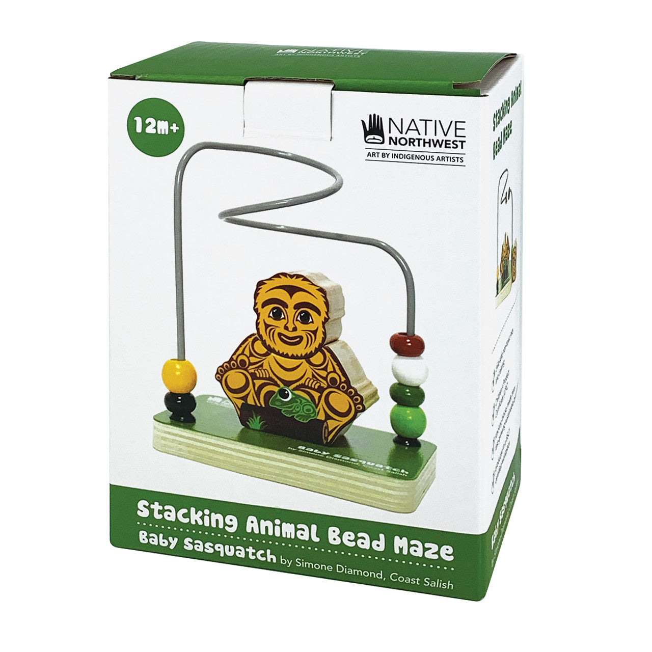 Stacking Animal Bead Maze – Baby Sasquatch by Simone Diamond