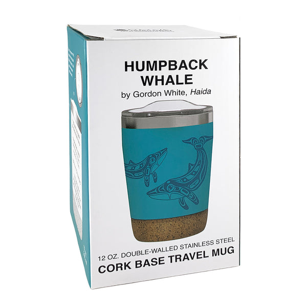 Whale – 12oz Cork Base Mug by Gordon White