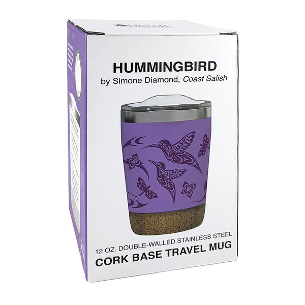 Hummingbird – 12oz Cork Base Mug by Simone Diamond