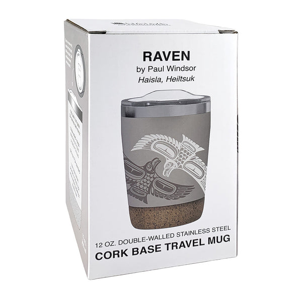 Raven – 12oz Cork Base Mug by Paul Windsor
