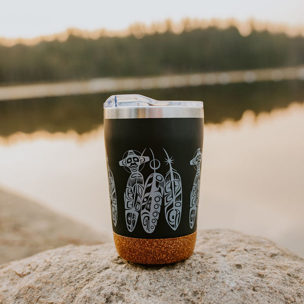 Feather & Salmon 12oz Cork Base Mug by Paul Windsor
