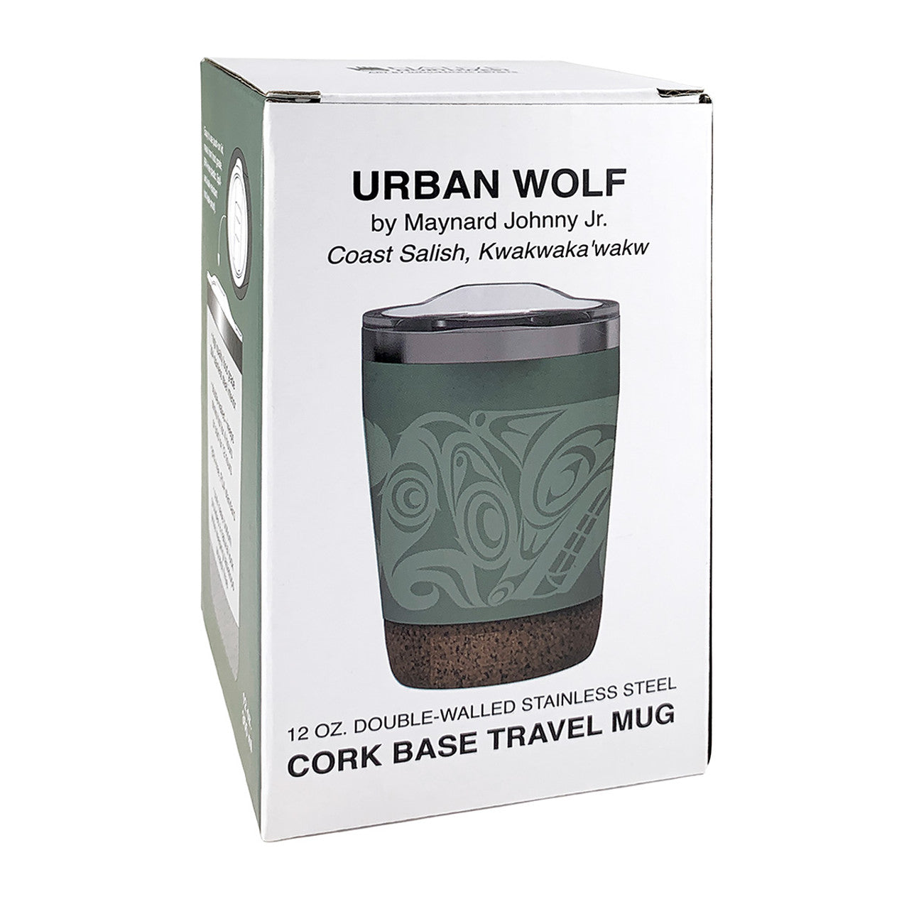 Urban Wolf - 12oz Cork Base Mug by Maynard Johnny Jr.