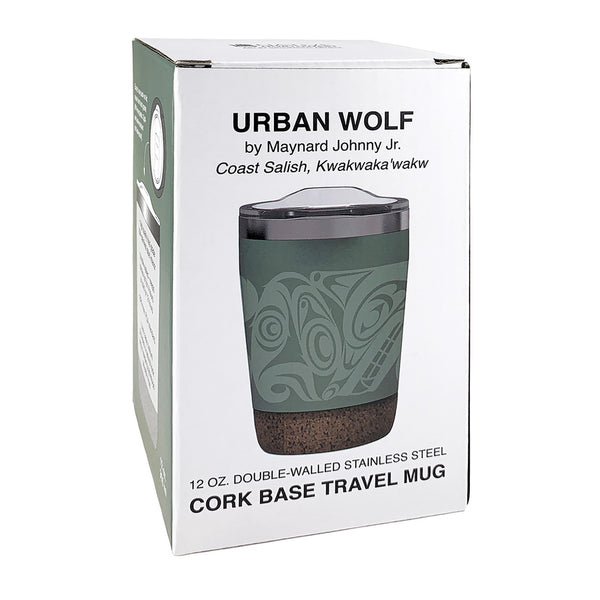Urban Wolf - 12oz Cork Base Mug by Maynard Johnny Jr.
