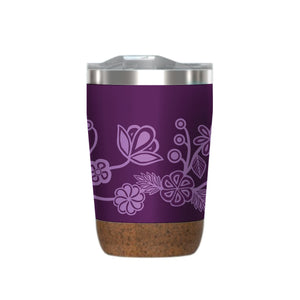 Ojibwe Florals – 12oz Cork Base Mug by Storm Angeconeb