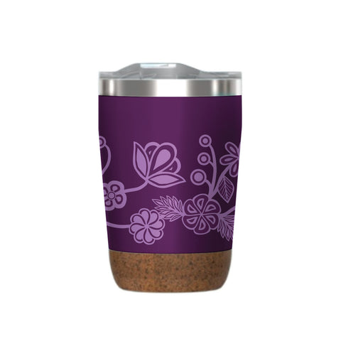 Ojibwe Florals – 12oz Cork Base Mug by Storm Angeconeb