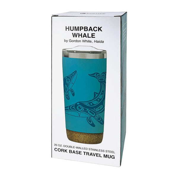 Whale – 20oz Cork Base Mug by Gordon White