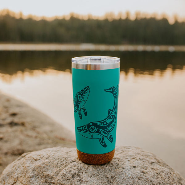 Whale – 20oz Cork Base Mug by Gordon White