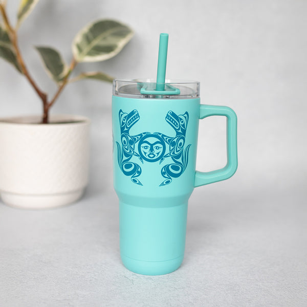 Moon &amp; Wolves 32oz Insulated Tumbler by Simone Diamond