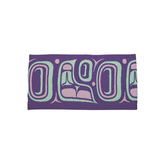 Traditions Headband – Indigenous Art by  Ernest Swanson, Purple and Teal