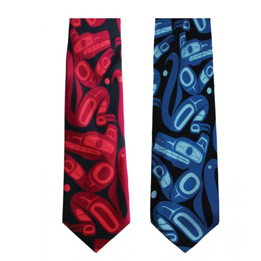 100% Silk Boxed Tie Wolf by Ben Houstie