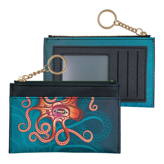 The Top Zip Indigenous Art Multi Wallet - Octopus (Nuu)