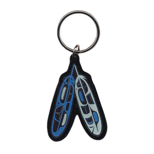 Eagle Feathers Art Keychain - Corey Bulpitt