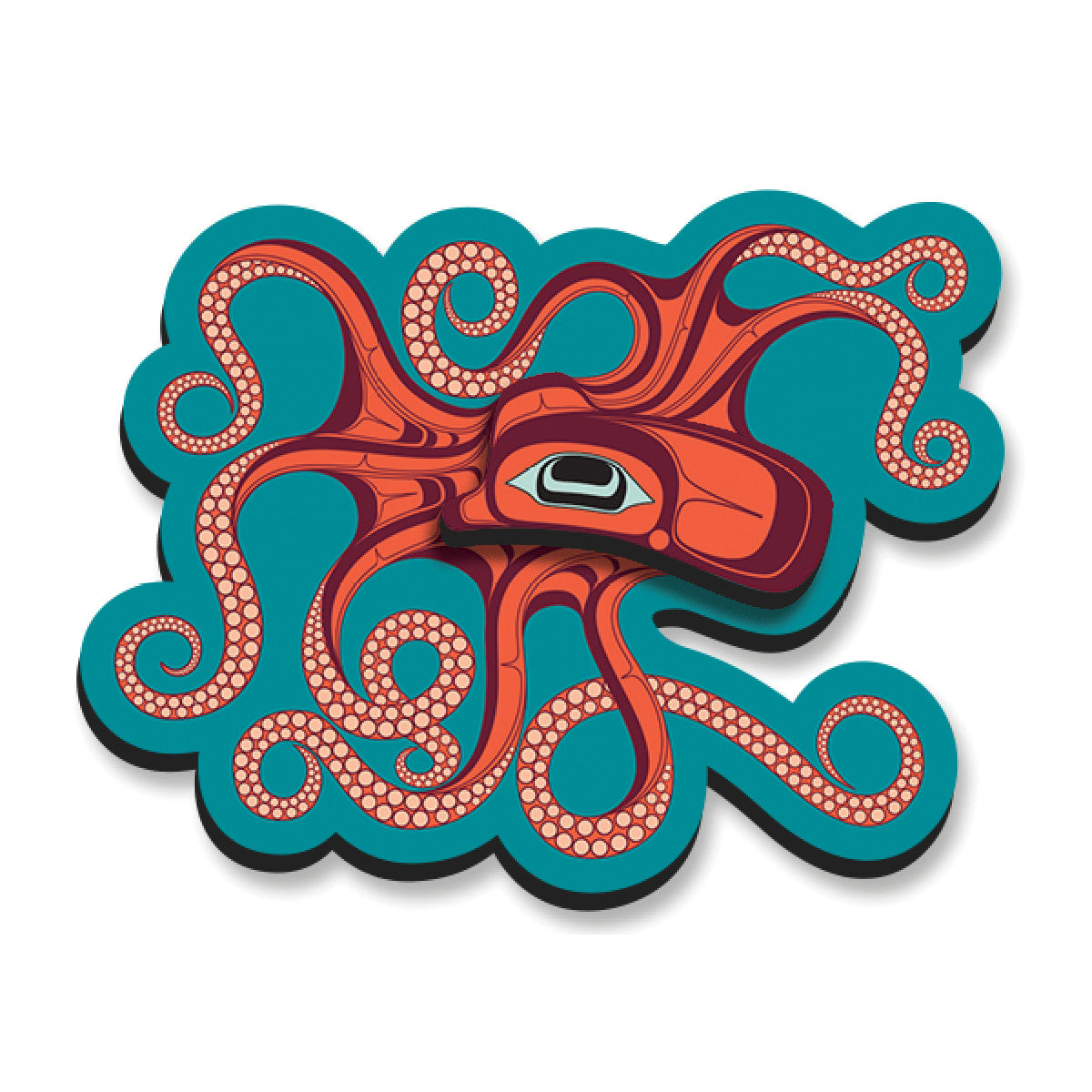 Octopus (Nuu) Art Magnet - Ernest Swanson