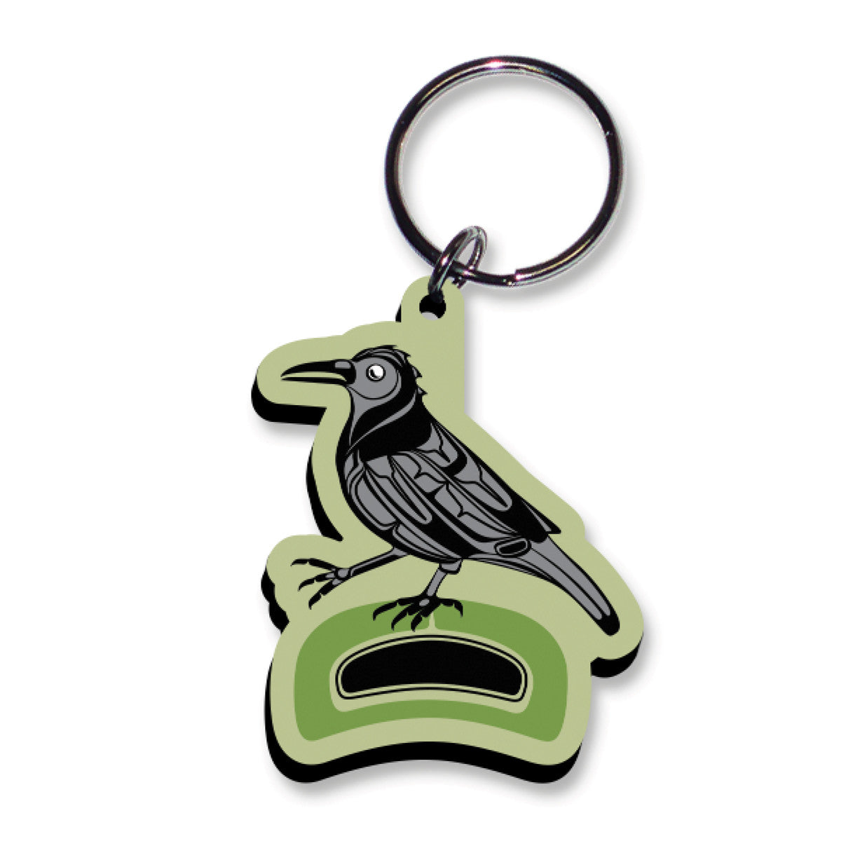 Crow - Walk in the Park Art Keychain - Paul Windsor
