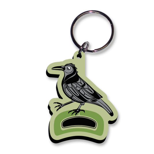 Crow - Walk in the Park Art Keychain - Paul Windsor