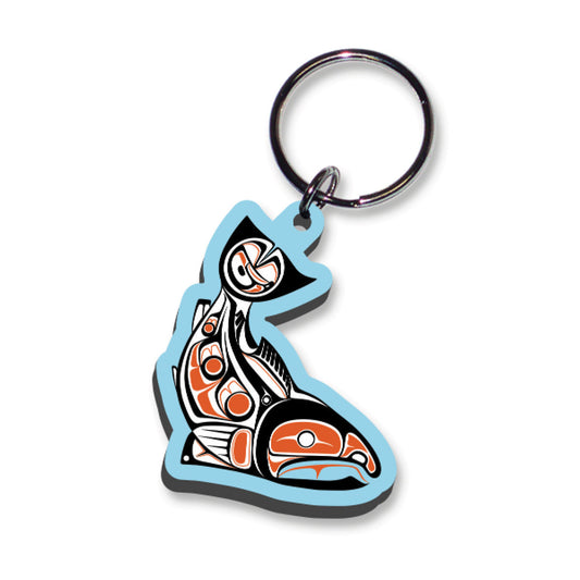 Sockeye Salmon Art Keychain - Paul Windsor