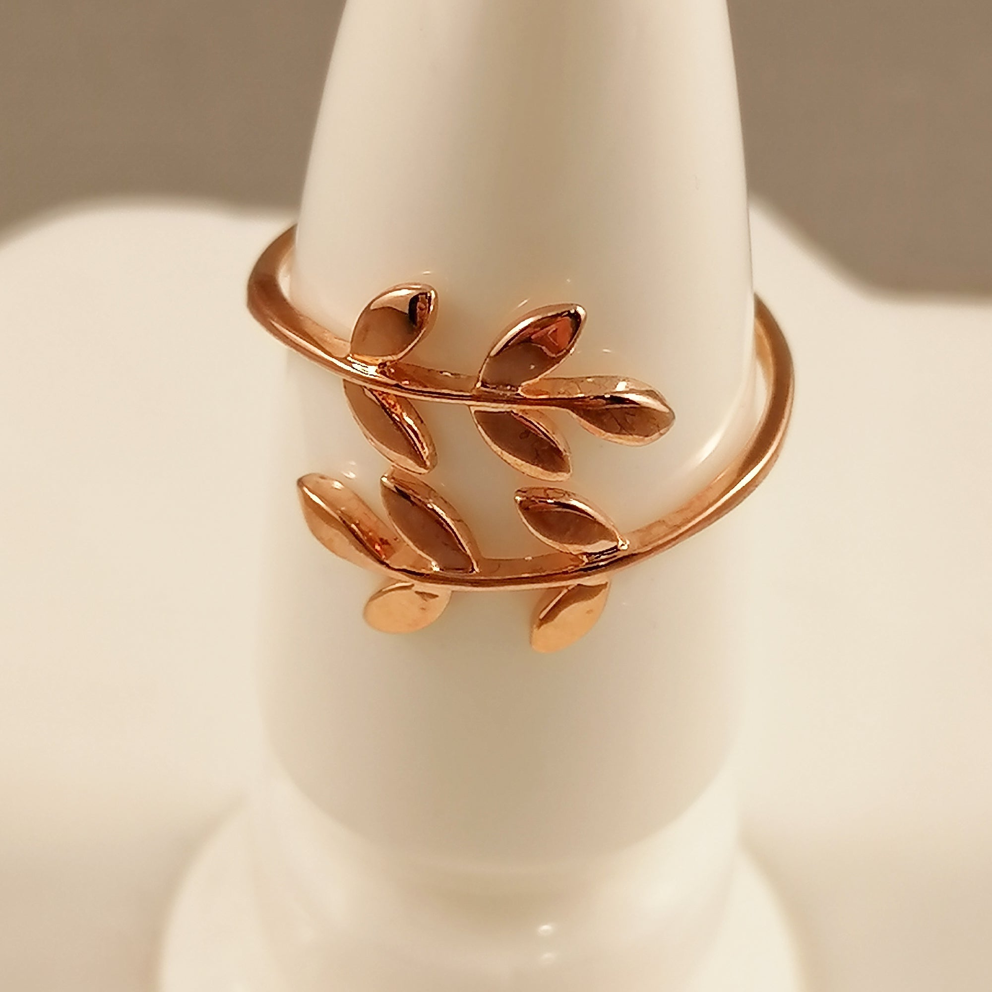 Elegant Leaf Wrap Rings