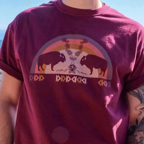 Buffaloes - Crewneck T-Shirt by by Storm Angeconeb