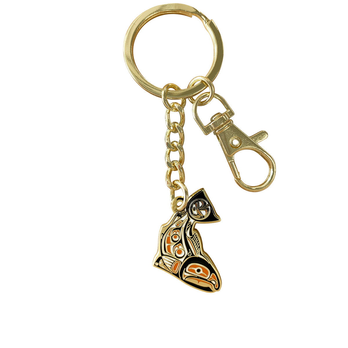 Sockeye Salmon Enamel Art Keychain - Paul Windsor