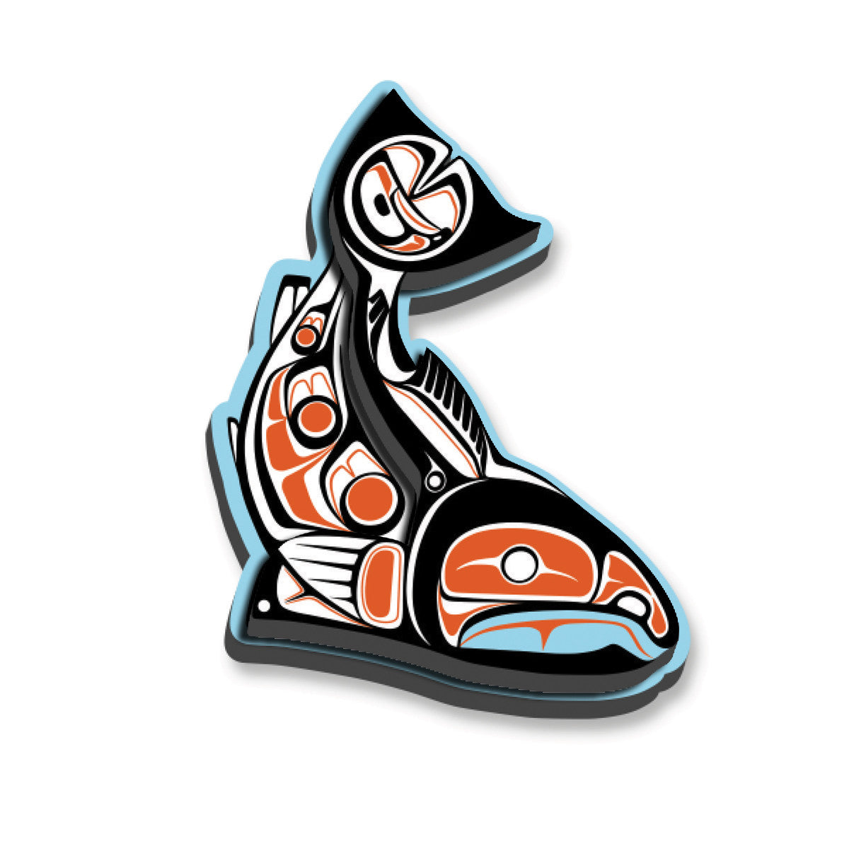 Sockeye Salmon Art Magnet - Paul Windsor