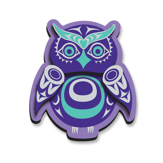 Owl Art Magnet - Simone Diamond